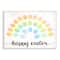 Stupell Industries Happy Easter Phrase Patterned Egg Rainbow Wall Plaque Art